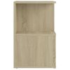 Mesita De Noche Madera Contrachapada Roble Sonoma 35x35x55 Cm Vidaxl