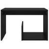 Mesa Auxiliar De Madera Contrachapada Negro 59x36x38 Cm Vidaxl