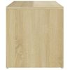 Mesa Auxiliar De Madera Contrachapada Roble Sonoma 59x36x38 Cm Vidaxl