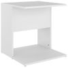 Mesa Auxiliar De Madera Contrachapada Blanco 45x45x48 Cm Vidaxl