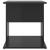 Mesa Auxiliar Madera Contrachapada Negro Brillante 45x45x48 Cm Vidaxl