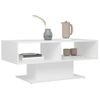 Mesa De Centro Madera Contrachapada Blanco 103,5x50x44,5 Cm Vidaxl