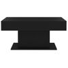 Mesa De Centro Madera Contrachapada Negro 96x50x45 Cm Vidaxl