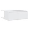 Mesa De Centro Madera Contrachapada Blanco 80x80x31 Cm Vidaxl