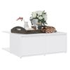 Mesa De Centro Madera Contrachapada Blanco 80x80x31 Cm Vidaxl