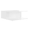 Mesa De Centro Madera Contrachapada Blanco 80x80x31 Cm Vidaxl