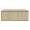 Mesa De Centro Madera Contrachapada Roble Sonoma 80x80x31 Cm Vidaxl