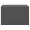 Set Mesa De Centro Apilable 3 Pzs Contrachapada Gris 60x60x38cm Vidaxl