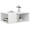 Mesa De Centro Madera Contrachapada Blanco 90x67x33 Cm Vidaxl