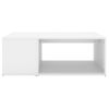 Mesa De Centro Madera Contrachapada Blanco 90x67x33 Cm Vidaxl