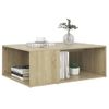 Mesa De Centro Madera Contrachapada Roble Sonoma 90x67x33 Cm Vidaxl