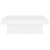 Mesa De Centro Madera Contrachapada Blanco 90x90x28 Cm Vidaxl