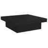 Mesa De Centro Madera Contrachapada Negro 90x90x28 Cm Vidaxl