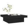 Mesa De Centro Madera Contrachapada Negro 90x90x28 Cm Vidaxl