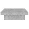 Mesa De Centro Madera Contrachapada Gris Hormigón 80x50x40 Cm Vidaxl