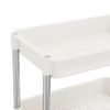 Carrito De Cocina 5 Niveles Hierro Y Abs Blanco 42x29x128 Cm Vidaxl