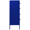Armario De Cajones De Acero Azul Oscuro 80x35x101,5 Cm Vidaxl