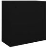 Armario De Puerta Corredera Acero Negro 90x40x90 Cm Vidaxl