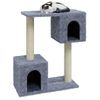 Rascador Para Gatos Con Postes De Sisal 60 Cm Gris Claro Vidaxl