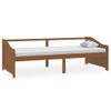 Sofá Cama 3 Plazas Madera Maciza De Pino Marrón Miel 90x200 Cm