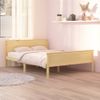 Estructura De Cama De Madera Maciza De Pino Blanco 160x200 Cm Vidaxl