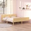 Estructura De Cama De Madera Maciza De Pino 180x200 Cm Vidaxl