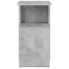 Mesa Auxiliar De Madera Contrachapada Gris Hormigón 36x30x56 Cm Vidaxl