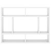 Estantería De Pared Madera Contrachapada Blanco 75x16x55 Cm Vidaxl