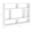 Estantería De Pared Madera Contrachapada Blanco 75x16x55 Cm Vidaxl