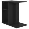 Mesa Auxiliar De Madera Contrachapada Negro 50x30x50 Cm Vidaxl