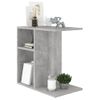 Mesa Auxiliar De Madera Contrachapada Gris Hormigón 50x30x50 Cm Vidaxl