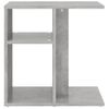 Mesa Auxiliar De Madera Contrachapada Gris Hormigón 50x30x50 Cm Vidaxl