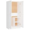 Armario De Madera Contrachapada Blanco 82,5x51,5x180 Cm Vidaxl