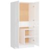 Armario Madera Contrachapada Blanco Brillante 82,5x51,5x180 Cm Vidaxl