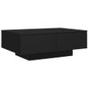 Mesa De Centro Madera Contrachapada Negro 90x60x31 Cm Vidaxl