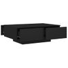 Mesa De Centro Madera Contrachapada Negro 90x60x31 Cm Vidaxl