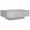 Mesa De Centro De Aglomerado Gris 90x60x31 Cm Vidaxl