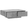 Mesa De Centro De Aglomerado Gris 90x60x31 Cm Vidaxl