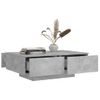 Mesa De Centro De Aglomerado Gris 90x60x31 Cm Vidaxl