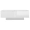 Mesa De Centro De Aglomerado Blanco Brillante 90x60x31 Cm Vidaxl