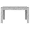 Mesa De Comedor Contrachapada Gris Hormigón 140x74,5x76 Cm Vidaxl