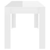 Mesa De Comedor De Aglomerado Blanco Brillante 140x74,5x76 Cm Vidaxl