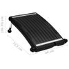 Panel Calefactor Solar Para Piscina Curvada 72,5x46 Cm Vidaxl