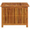 Caja De Almacenaje De Jardín Madera Maciza Acacia 75x75x58 Cm Vidaxl