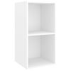 Muebles De Pared Para Tv 4 Uds Madera Contrachapada Blanco Vidaxl