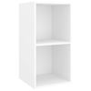 Muebles De Pared Para Tv 2 Uds Madera Contrachapada Blanco Vidaxl