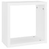 Estantes Cubo De Pared 2 Unidades Blanco 30x15x30 Cm Vidaxl