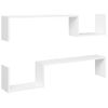 Estantes De Pared 2 Uds Madera Contrachapada Blanco 100x15x20cm Vidaxl