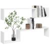 Estantes De Pared 2 Uds Madera Contrachapada Blanco 100x15x20cm Vidaxl