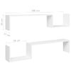 Estantes De Pared 2 Uds Madera Contrachapada Blanco 100x15x20cm Vidaxl